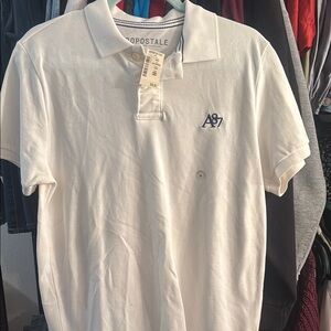 Aeropostale Men's White Polo Shirt